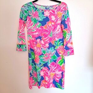 Lilly Pulitzer Dress Marlowe Jungle Utopia NWOT  XS Pink Blue Green